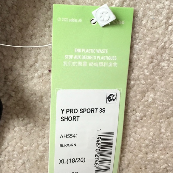 ADIDAS BOYS’ SIZE YXL AEROREADY PRO SPORT SHORTS - Picture 6 of 7